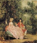 Thomas Gainsborough Lady and Gentleman in a Landscape oil painting reproduction
